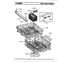 Maytag WC701 track & rack assembly diagram
