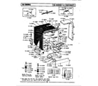 Maytag WC701 tub assembly & components diagram