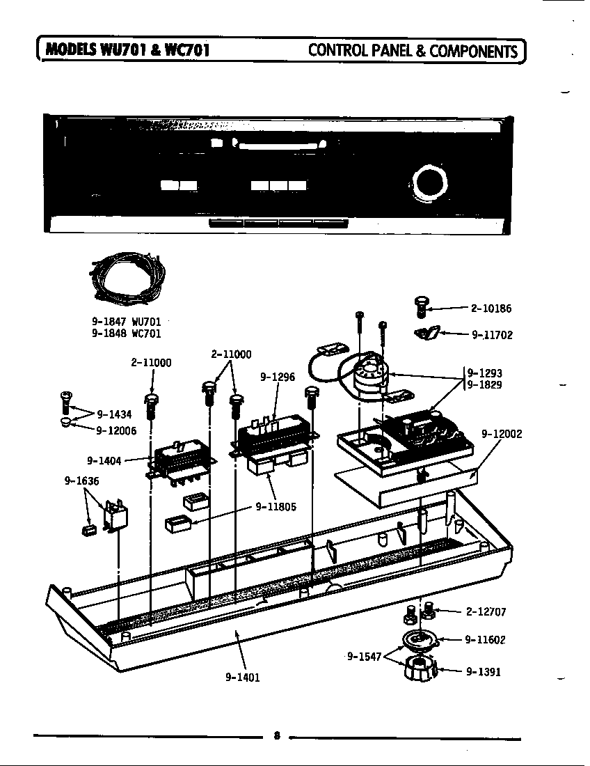 CONTROL PANEL & COMPONENTS