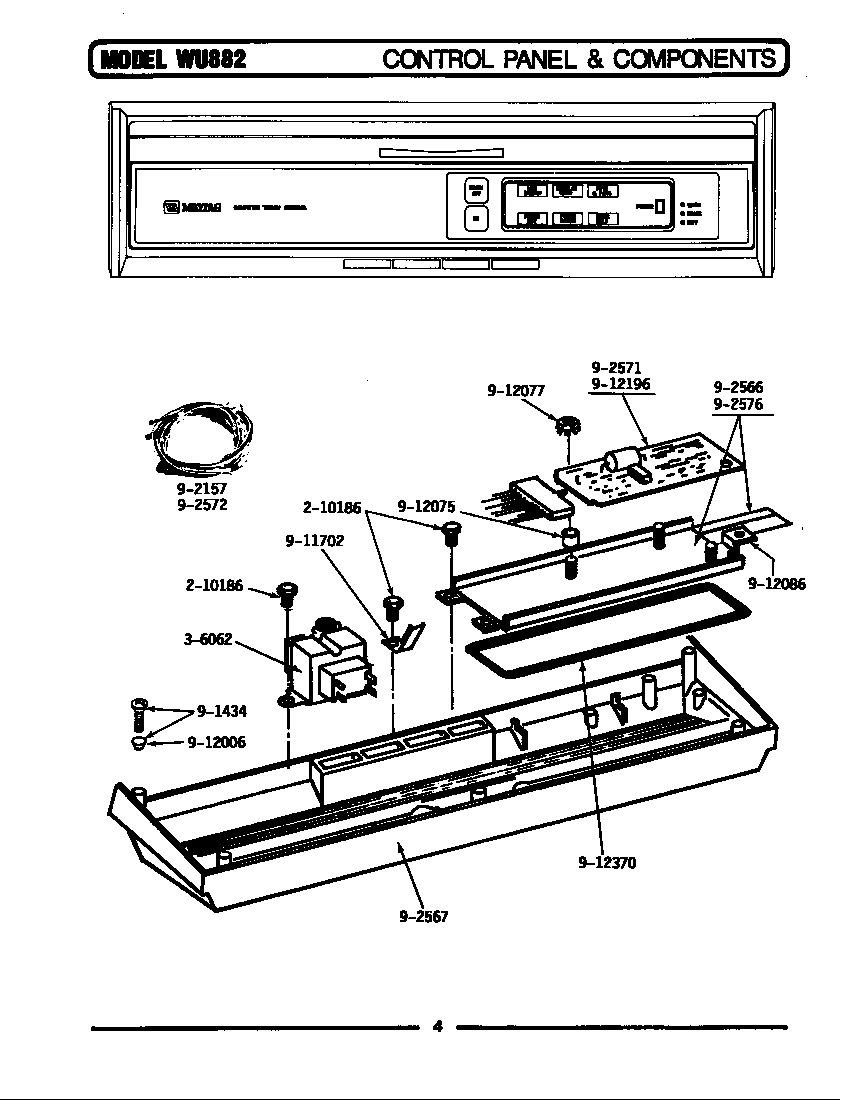 CONTROL PANEL & COMPONENTS (WU882) (WU882)