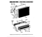 Maytag WU882 front panel & access panel diagram