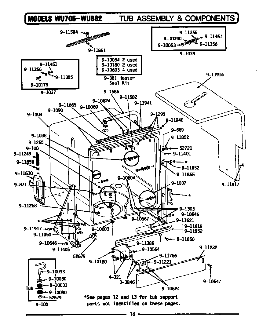Blower/air inlet & water level float