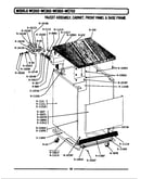 Faucet assy, cabinet, front panel & base