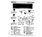 Maytag MA105 control panel diagram