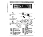 Maytag LA110 control panel,timer & switches (a110) (a110) (la110) diagram