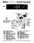 Control panel, timer & switches (a410) (a410)