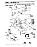 Top cover, console & lid switch (a283) (ga283) (la283)