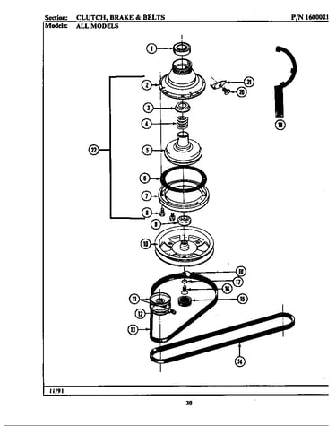 Clutch, brake & belts