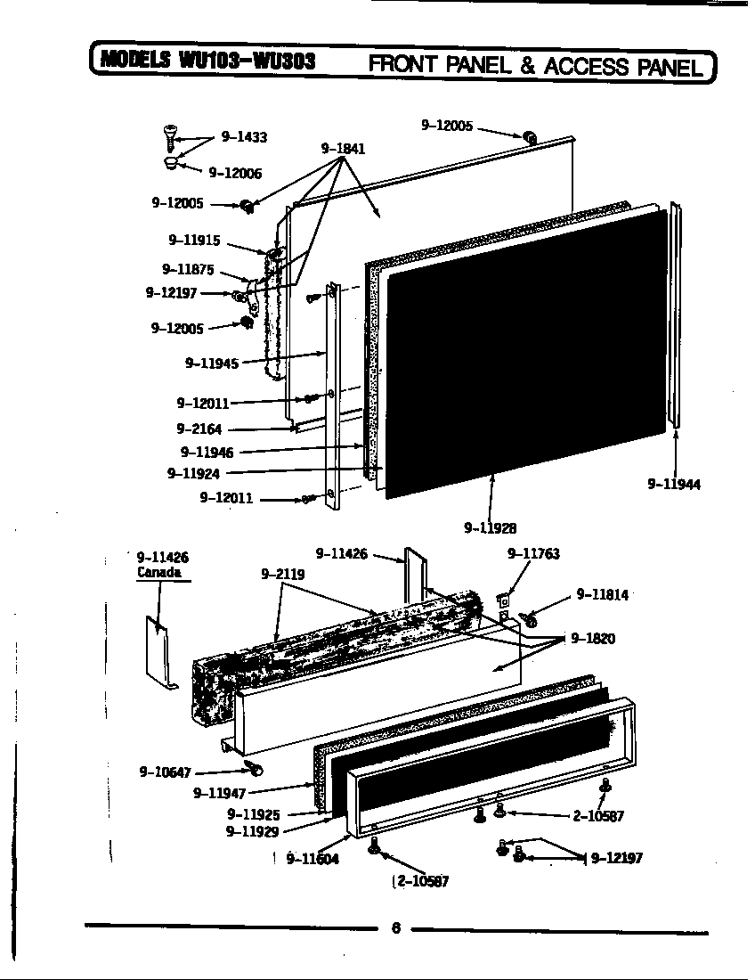 FRONT PANEL & ACCESS PANEL