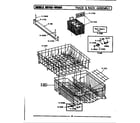 Maytag WU103 track & rack assembly diagram