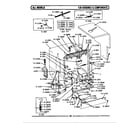 Maytag WC482 tub assembly & components diagram