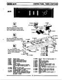 Control panel,timer & switches (a610) (a610) (la610)