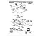 Maytag LA112 top cover, console & lid switch (ser 11) diagram