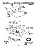 Top cover, console & lid switch (ser 11)