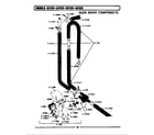 Maytag LA612S suds saver components diagram