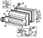 Maytag GT19X8FA/DC60A freezer door diagram