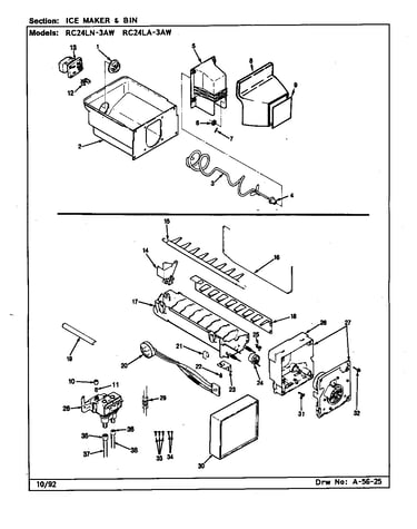 Ice maker & bin