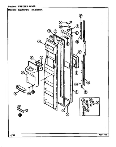 Freezer door