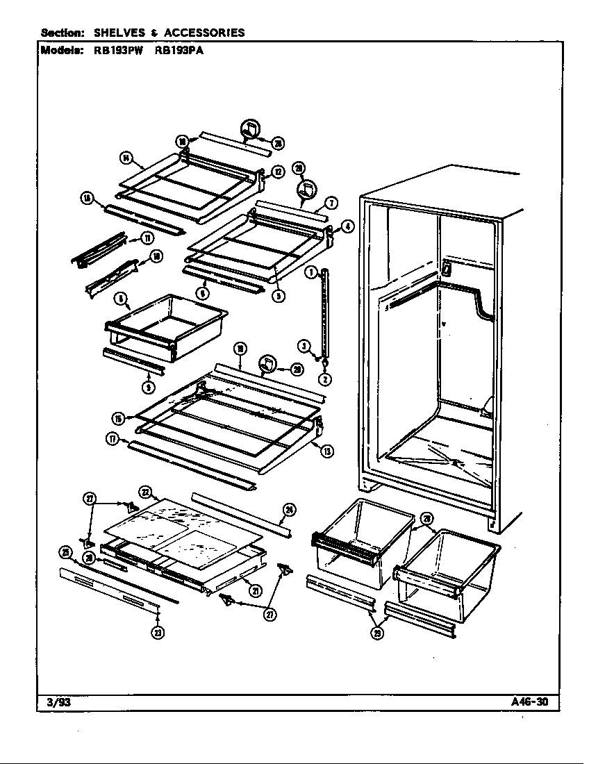 Shelves & accessories