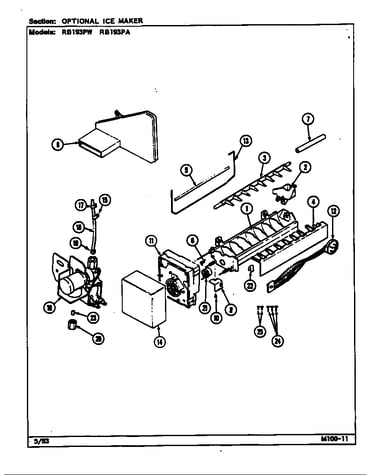 Optional ice maker