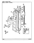 Freezer door (rc203pda/ds06a) (rc203pda/ds10a) (rc203pdv/ds05a) (rc203pdv/ds09a)