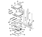 Maytag GS22X8D3V-DP36A shelves & accessories diagram