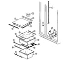 Maytag GS20X8D3V shelves & accessories diagram