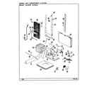 Magic Chef RC223PW/DS11A unit compartment & system diagram