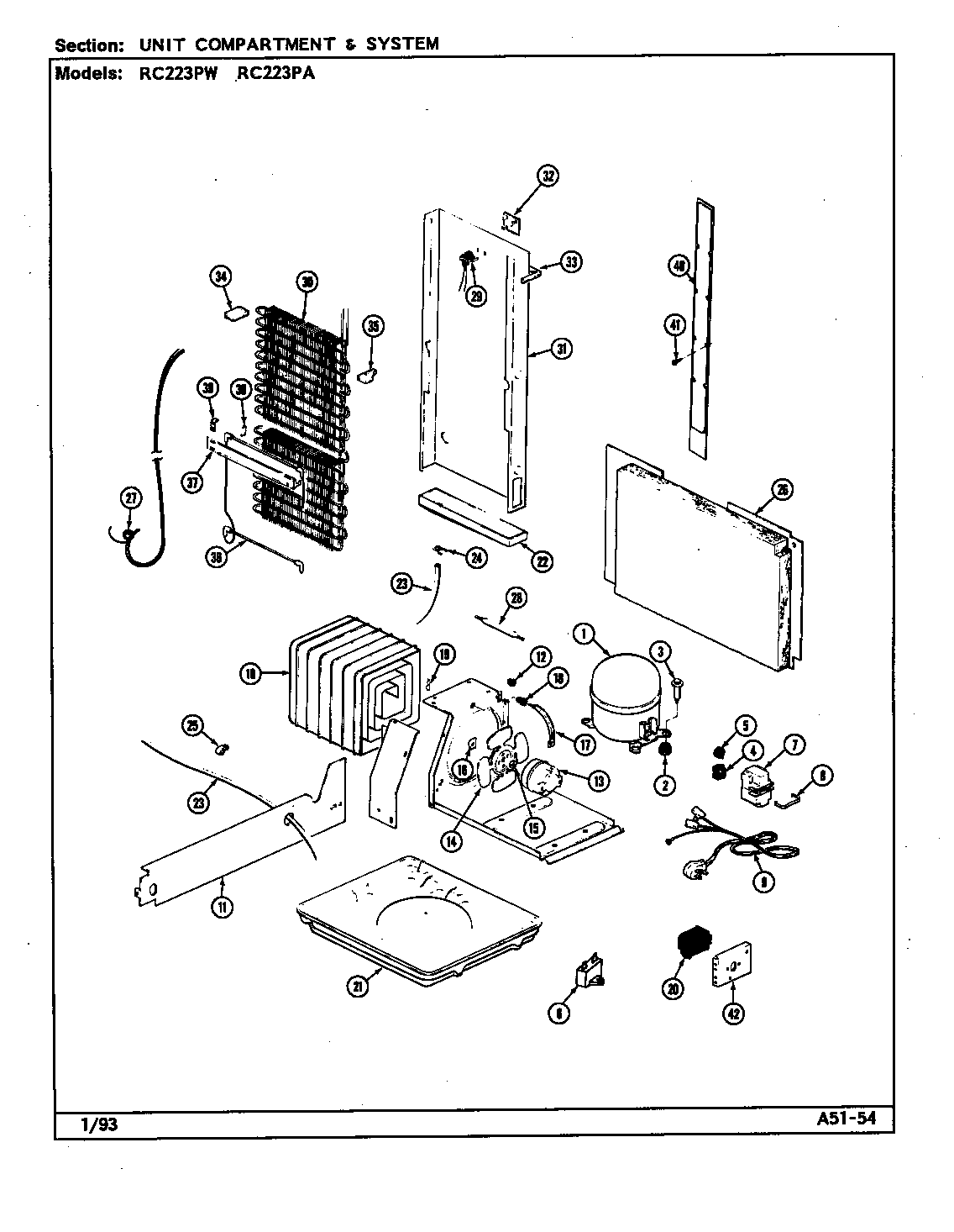 Unit compartment & system
