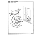 Magic Chef RC223PW/DS11A shelves & accessories diagram