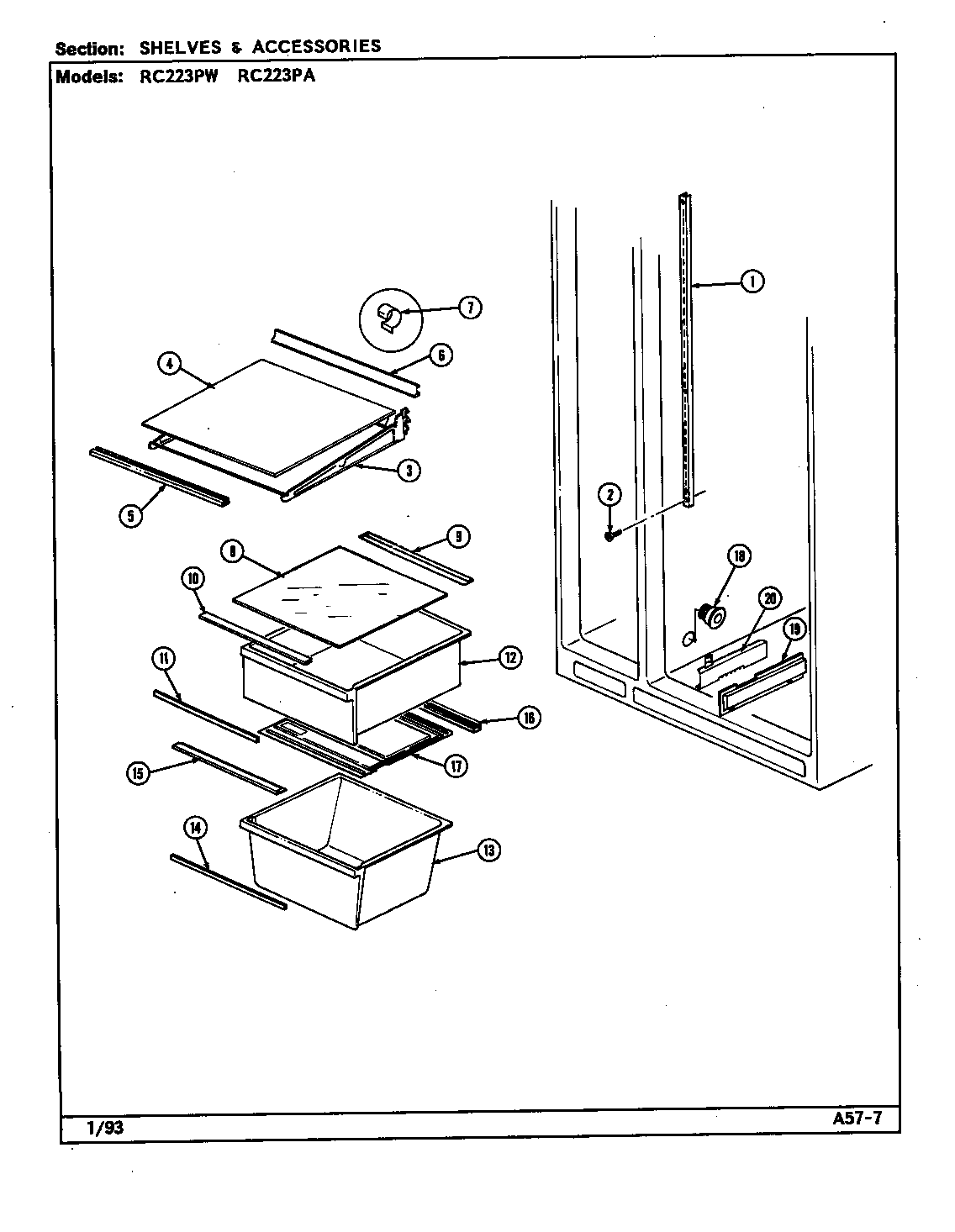 Shelves & accessories