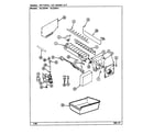 Magic Chef RC223PA/DS12A optional ice maker kit diagram