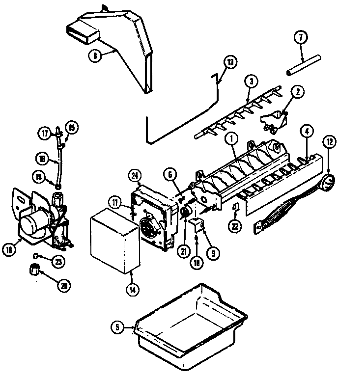 Optional ice maker kit (ice-25)