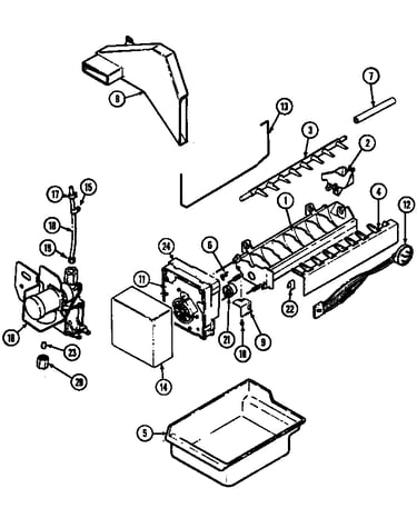 Optional ice maker kit (ice-25)