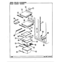 Maytag GS22X8DA shelves & accessories diagram