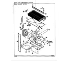 Magic Chef RB170PW/DG25A unit compartment & system diagram