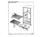 Magic Chef RB170PA/DG28A shelves & accessories (rb170pa/dg28a) (rb170pw/dg25a) (rb170pw/dg25c) diagram