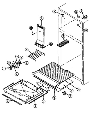 Freezer compartment (rb170pa/dg28a) (rb170pw/dg25a) (rb170pw/dg25c)