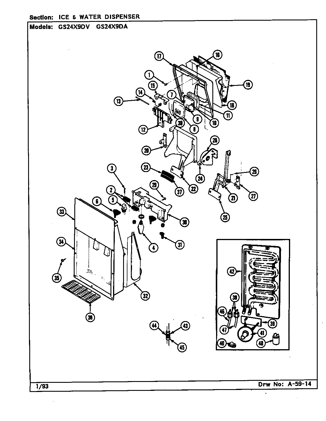 Ice & water dispenser