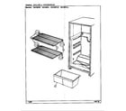 Magic Chef RB150PLW/DG07A shelves & accessories diagram
