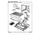Magic Chef RB150PA/DG05A freezer compartment diagram