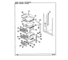 Maytag BS24X9DV/DN91B shelves & accessories diagram