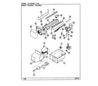 Maytag BS24X9DV/DN91B ice maker & bin diagram