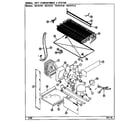 Magic Chef RB151PW/DG01C unit compartment & system diagram