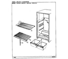 Magic Chef RB151PW/DG01A shelves & accessories diagram
