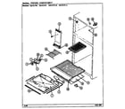 Magic Chef RB151PW/DG01C freezer compartment diagram
