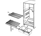 Maytag GT17X43W/DF36A shelves & accessories diagram