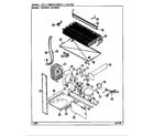 Magic Chef RB192PW/DE71A unit compartment & system diagram