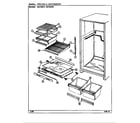 Magic Chef RB192PW/DE71A shelves & accessories diagram