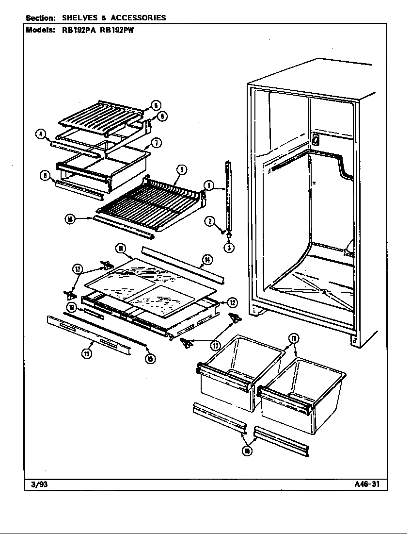 Shelves & accessories